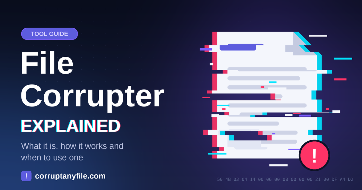File Corrupter Explained: What It Is, How It Works, and When to Use One